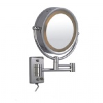 Led lighted wall mounted magnifying cosmetic mirror and light bathroom compact mirrors