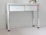 Mirrored desk with two drawers
